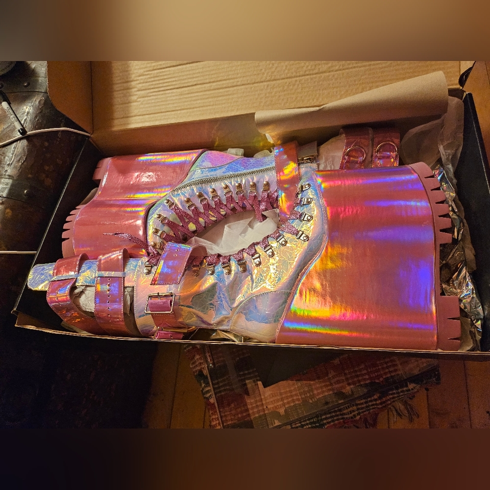Club Exx Iridescent Mega Traitor Boots